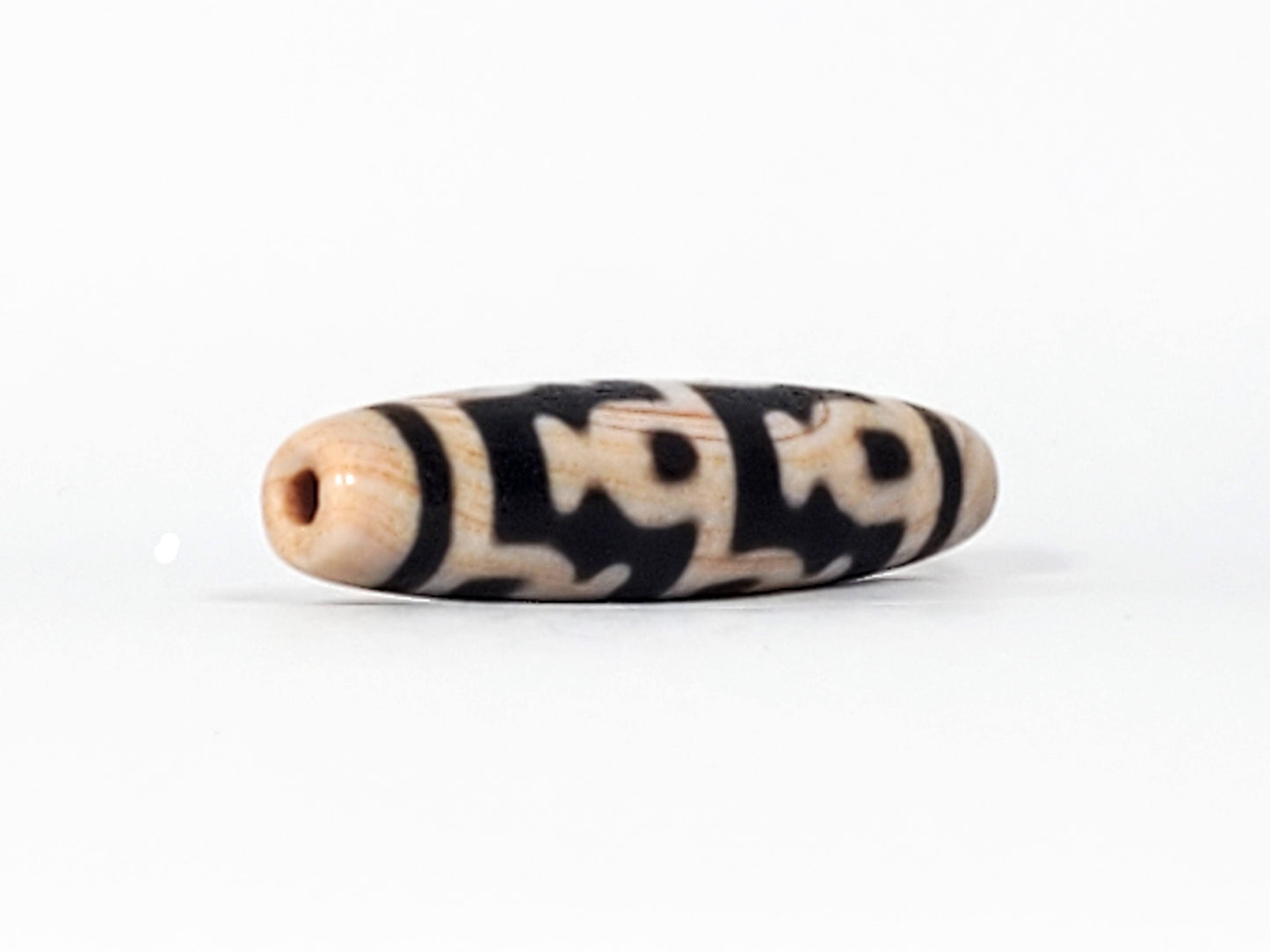 Antique Treasure Vase Motif Dzi Bead with Bloodspots (Ant-B-TV-092624)