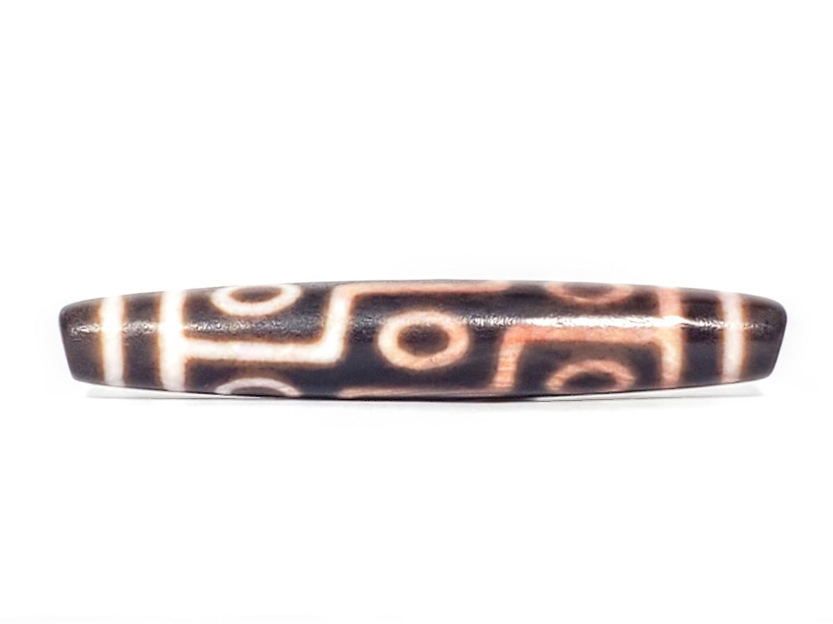 At-062926-9EBS macro 2, dark ground micro-texture and cinnabar inclusions, antique nine eye agate, unretouched