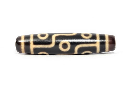 New Taiwan Dzi Bead featuring the Nine Eye Motif (TND-NE-122225)