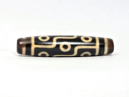 New Taiwan Dzi Bead featuring the Nine Eye Motif (TND-NE-122225)