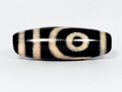 New Two Eye Motif Dzi Bead (ND-B-TwE-080623)