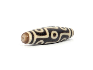 Nine Eye Motif Original Ancient Tibetan Dzi Bead (092925) with UV test video