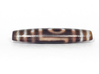 Antique One Eye & Mountain Motif Dzi Bead with Bloodspots (TiD-Ant-B-OEM-061623)