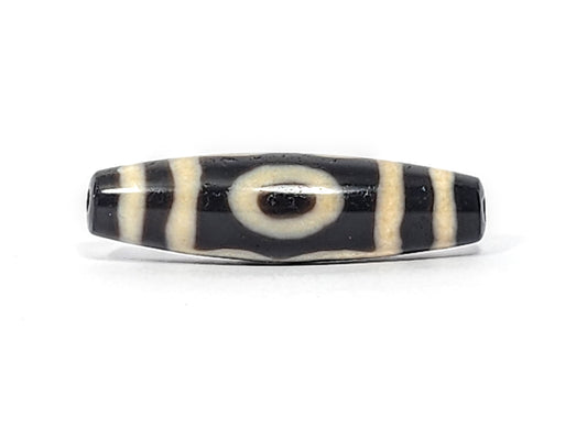 Ancient Tibeten Three Eye Motif Dzi Bead (Anc- Ti-ThE-051325) - Extremely Old