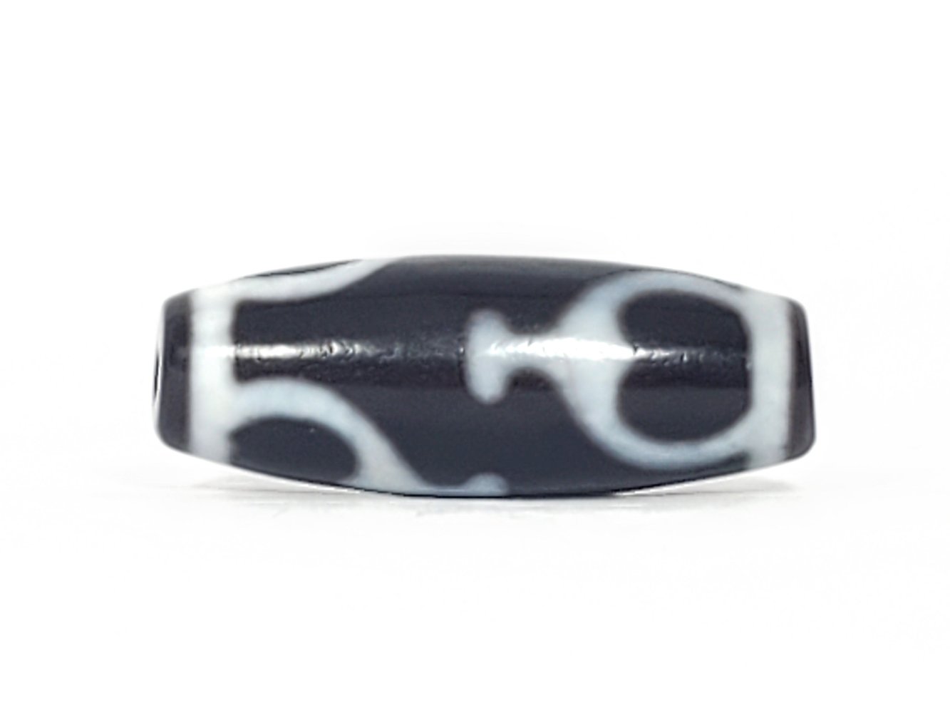 Vintage Treasure Vase Motif Dzi Bead with Bloodspots (TaD-V-B-TrV-092224)