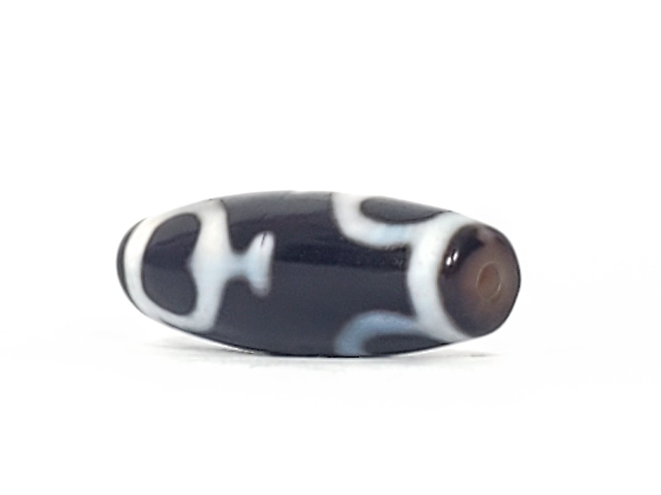 Vintage Treasure Vase Motif Dzi Bead with Bloodspots (TaD-V-B-TrV-092224)