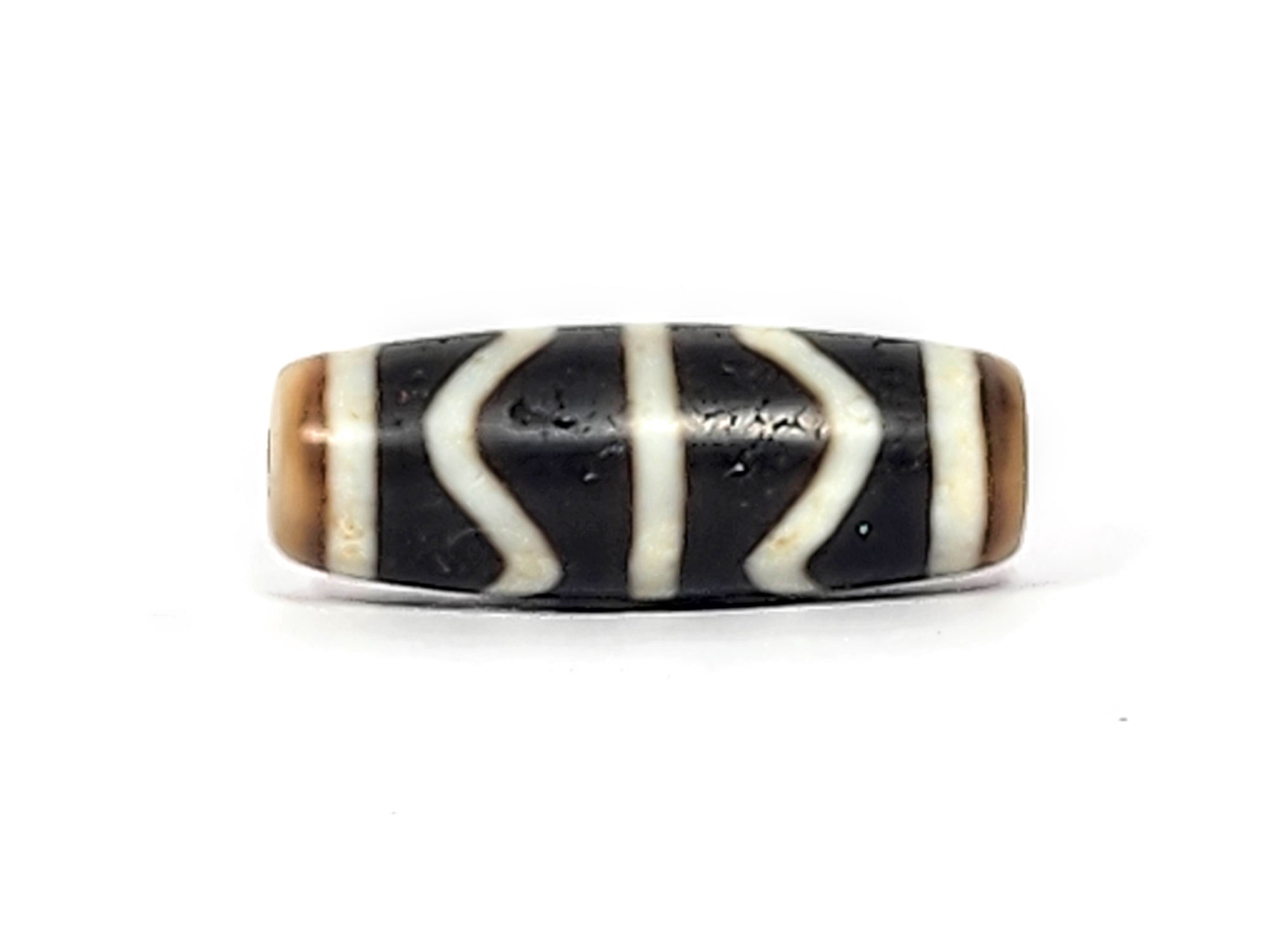 Vintage Double Wave Motif Dzi (071425)