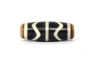 Vintage Double Wave Motif Dzi (071425)