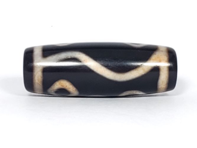 Vintage Six Eye Motif Dzi Bead with Bloodspots (TaD-V-B-SiE-102723)