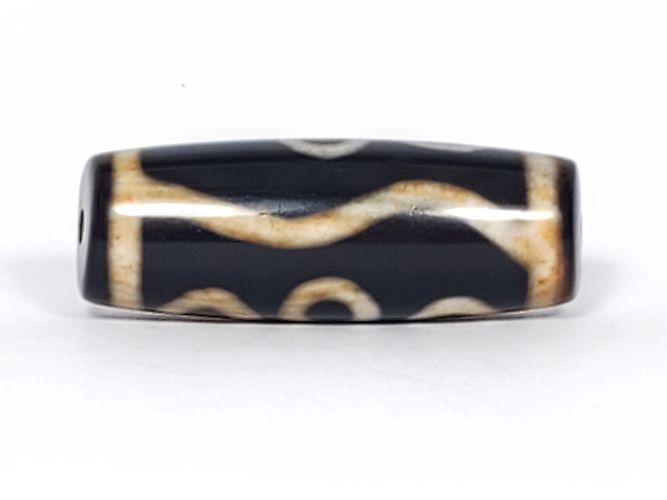 Vintage Six Eye Motif Dzi Bead with Bloodspots (TaD-V-B-SiE-102723)