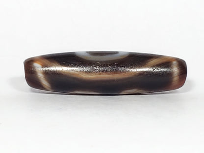 Ancient Three Eye Motif Dzi Bead (TiD-Anc-ThE-061523) - Old Dzi