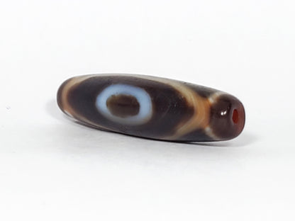 Ancient Three Eye Motif Dzi Bead (TiD-Anc-ThE-061523) - Old Dzi