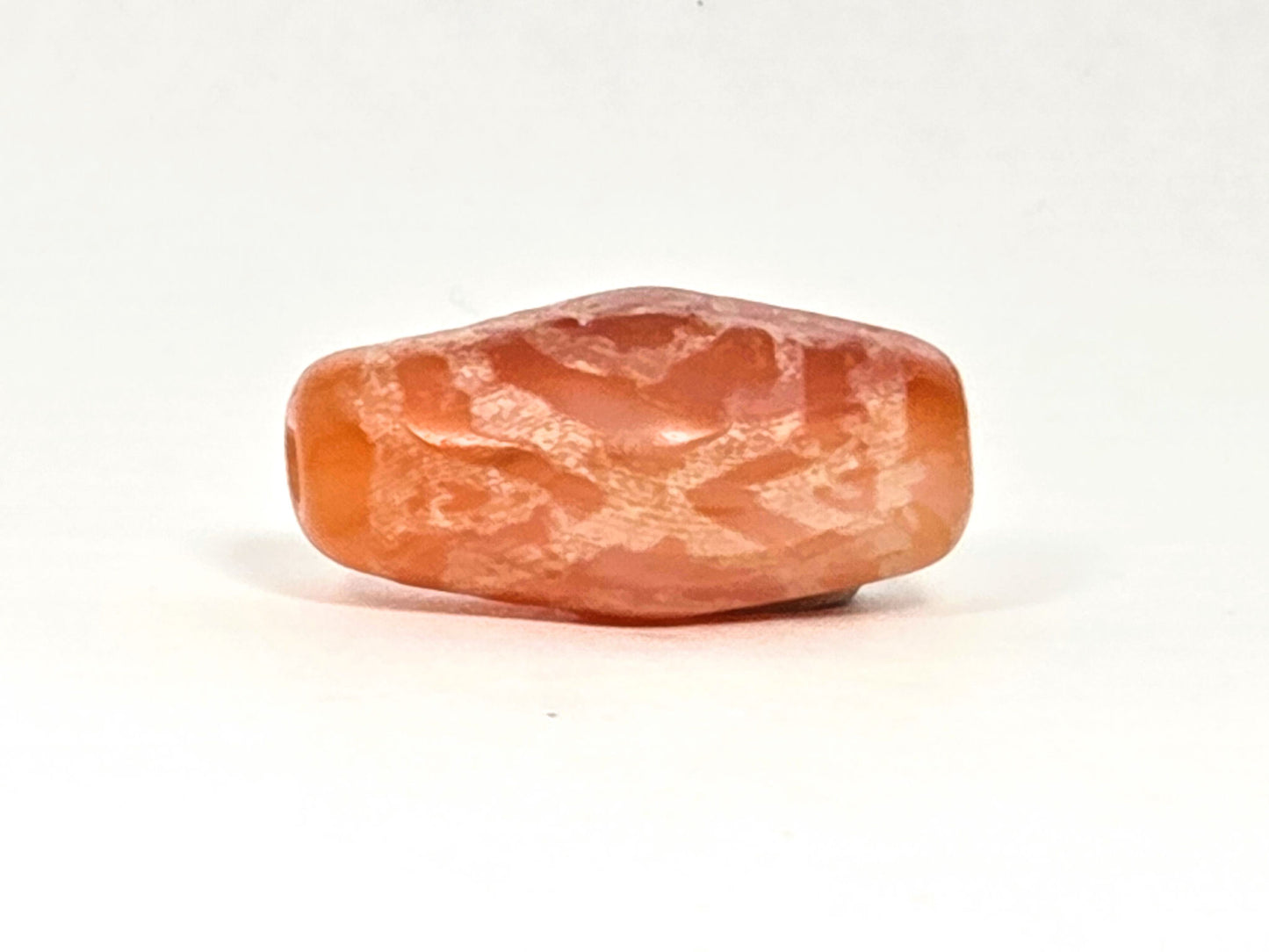 Ac-083126-2EHGTT ancient carnelian dzi tiger tooth fourth rotation heaven gate elements unretouched