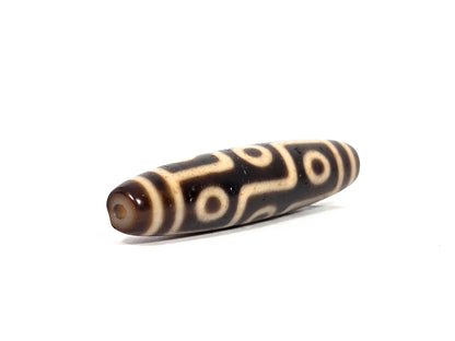 At-091626-9E2 antique nine eye dzi angled drill end A medicine dig protrusion disclosed small clean hole unretouched