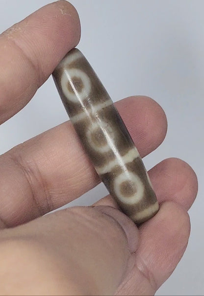 Rare Ancient Eight Eye Dzi Bead - Exquisite Condition