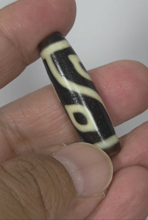 New Four Eye Motif Taiwan Dzi Bead (082825)