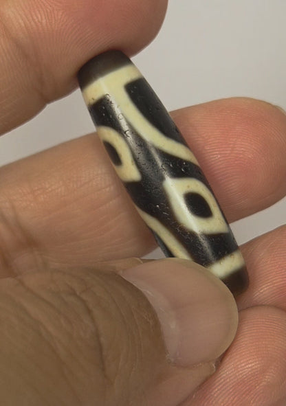 New Four Eye Motif Taiwan Dzi Bead (090225)