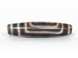 Ancient Five Eye Motif Tibetan Dzi Bead with Bloodspots (TiD-Anc-XB-FiE-092325)