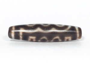 Ancient Five Eye Motif Tibetan Dzi Bead with Bloodspots (TiD-Anc-XB-FiE-092325)
