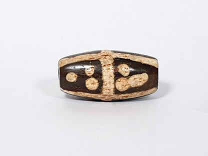 Pair of Ancient Eighteen Star Motif Dzi Beads (AD--18S-031820)