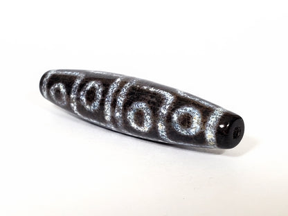 New Twelve Eye Motif Dzi Bead With Bloodspots (2)