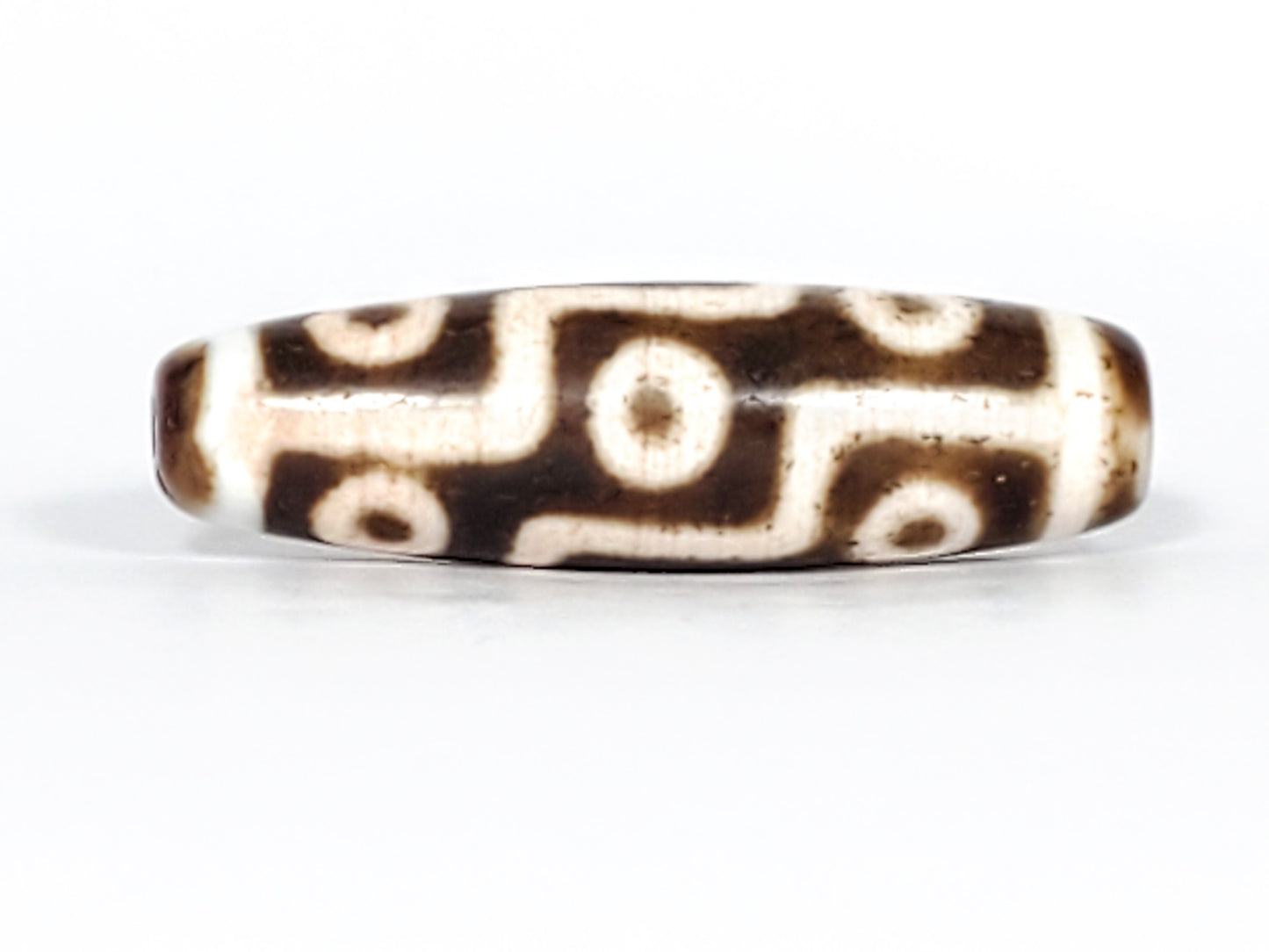 Antique Nine Eye Motif Dzi Bead (AQ-NE-S1) - Rare Qing Dynasty Chinese Dzi