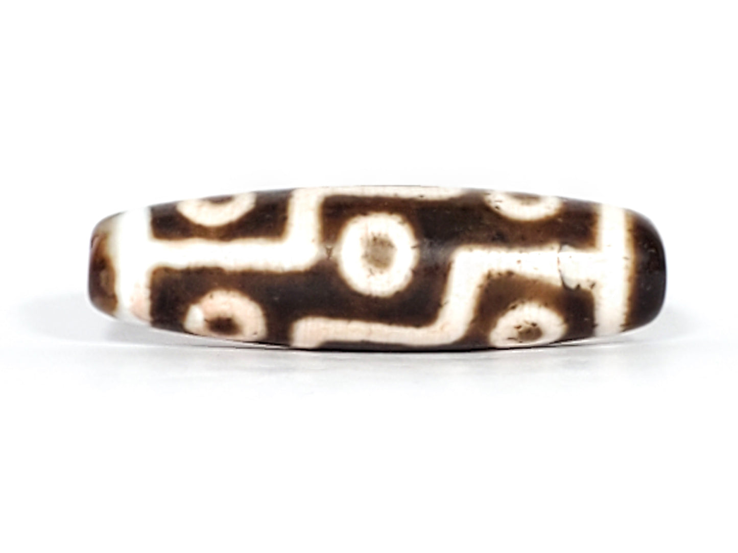 Antique Nine Eye Motif Dzi Bead (AQ-NE-S1) - Rare Qing Dynasty Chinese Dzi