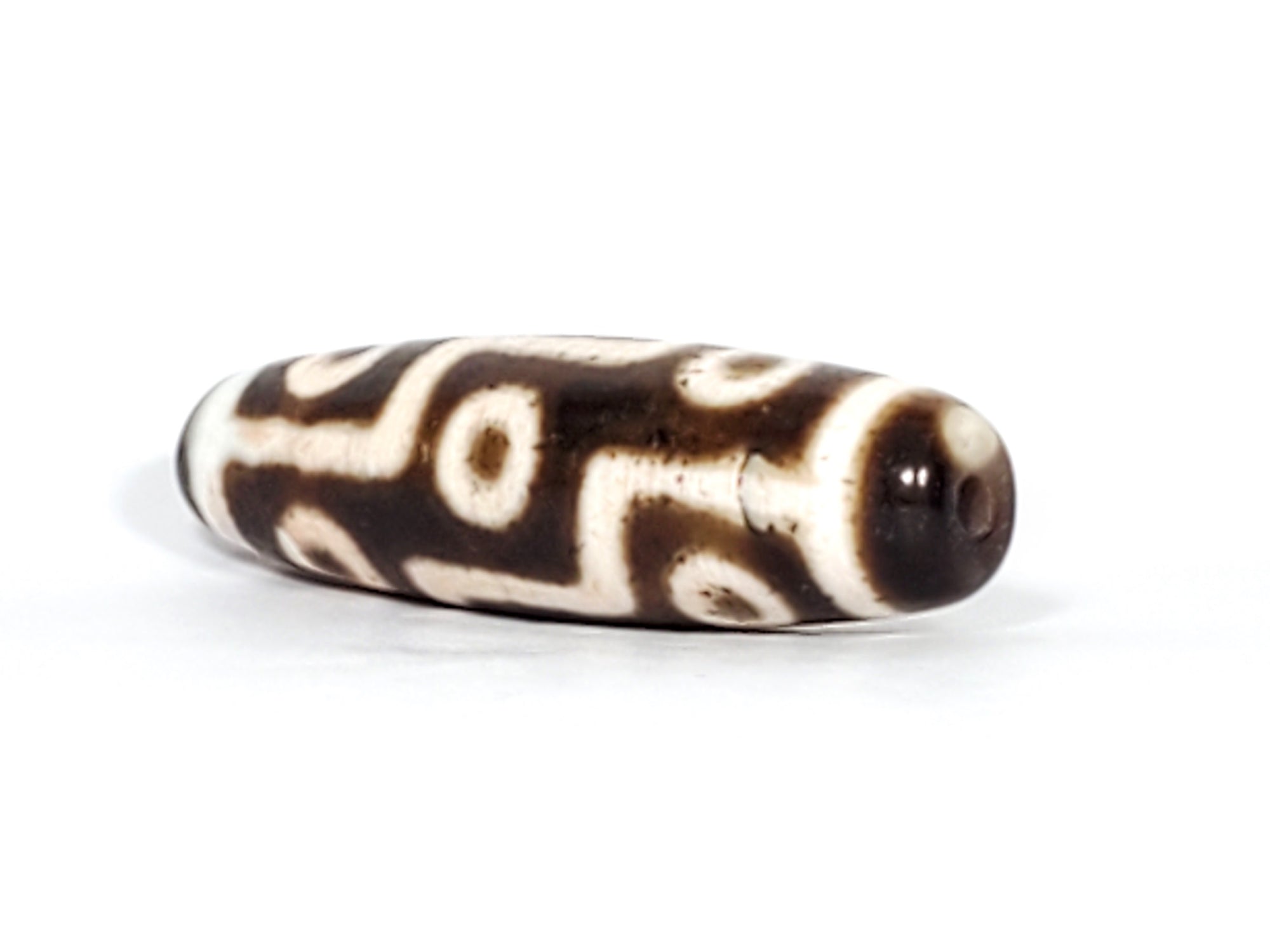Antique Nine Eye Motif Dzi Bead (AQ-NE-S1) - Rare Qing Dynasty Chinese Dzi