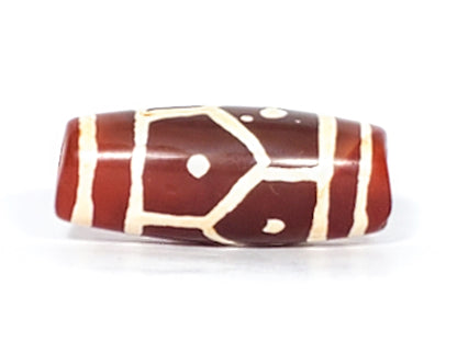 Ancient Six Eye Lotus Motif Carnelian Dzi (CZ002)