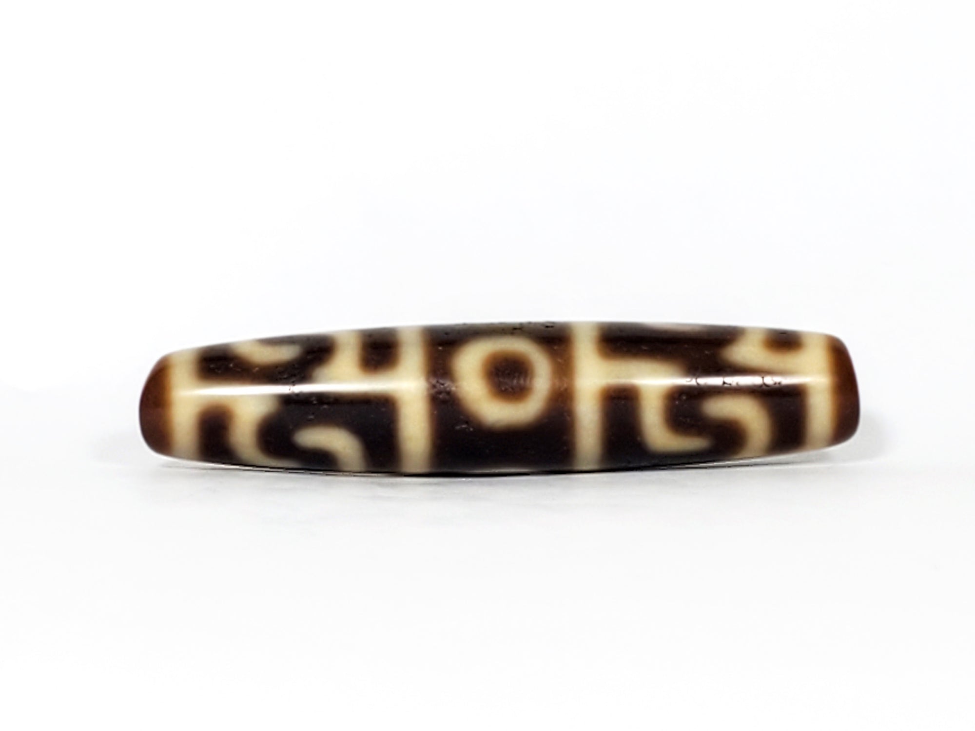 Antique Guru Rinpoche's Ritual Paraphernalia Motif Dzi Bead (A-GRRP-101021)