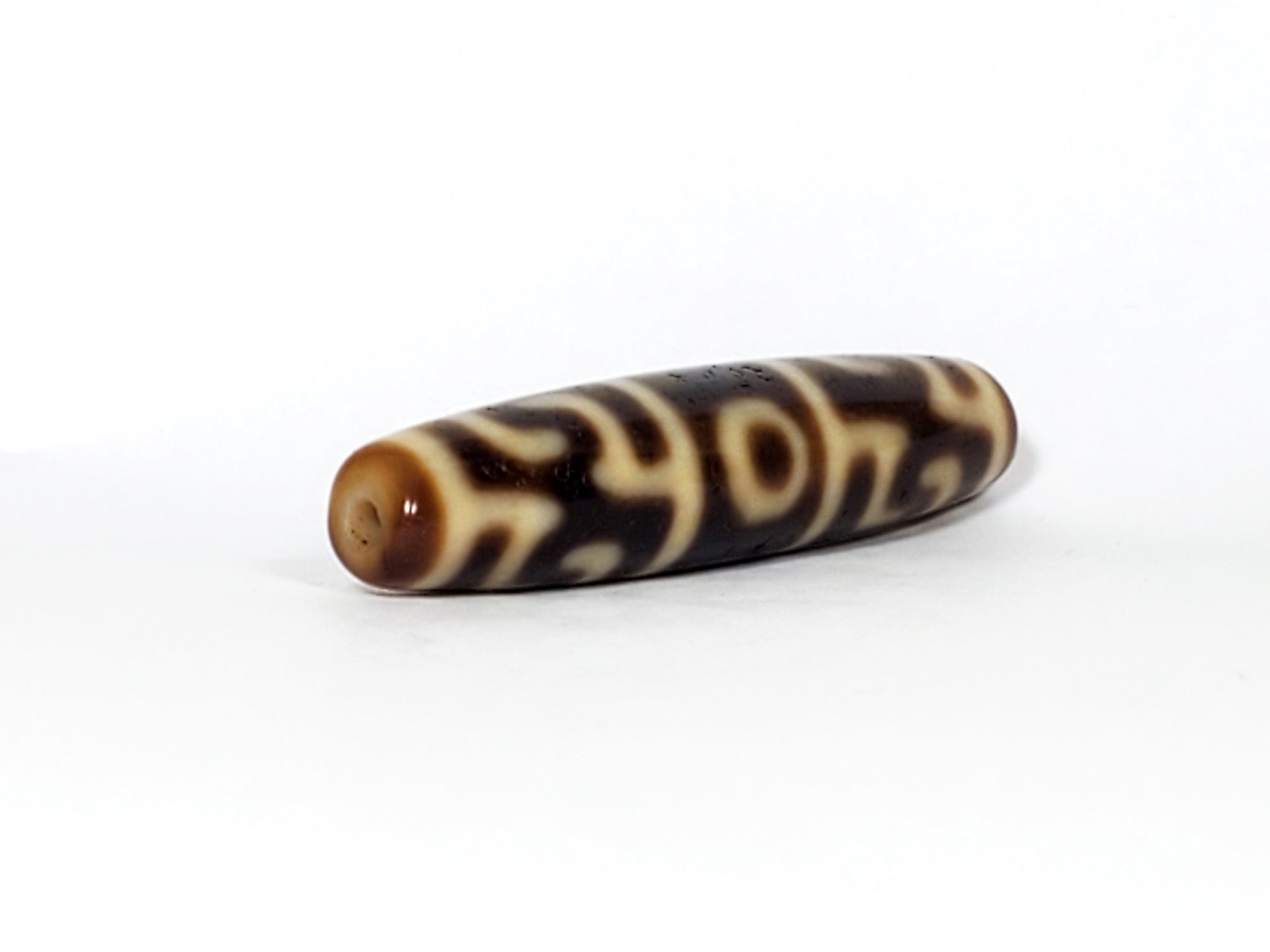 Antique Guru Rinpoche's Ritual Paraphernalia Motif Dzi Bead (A-GRRP-101021)